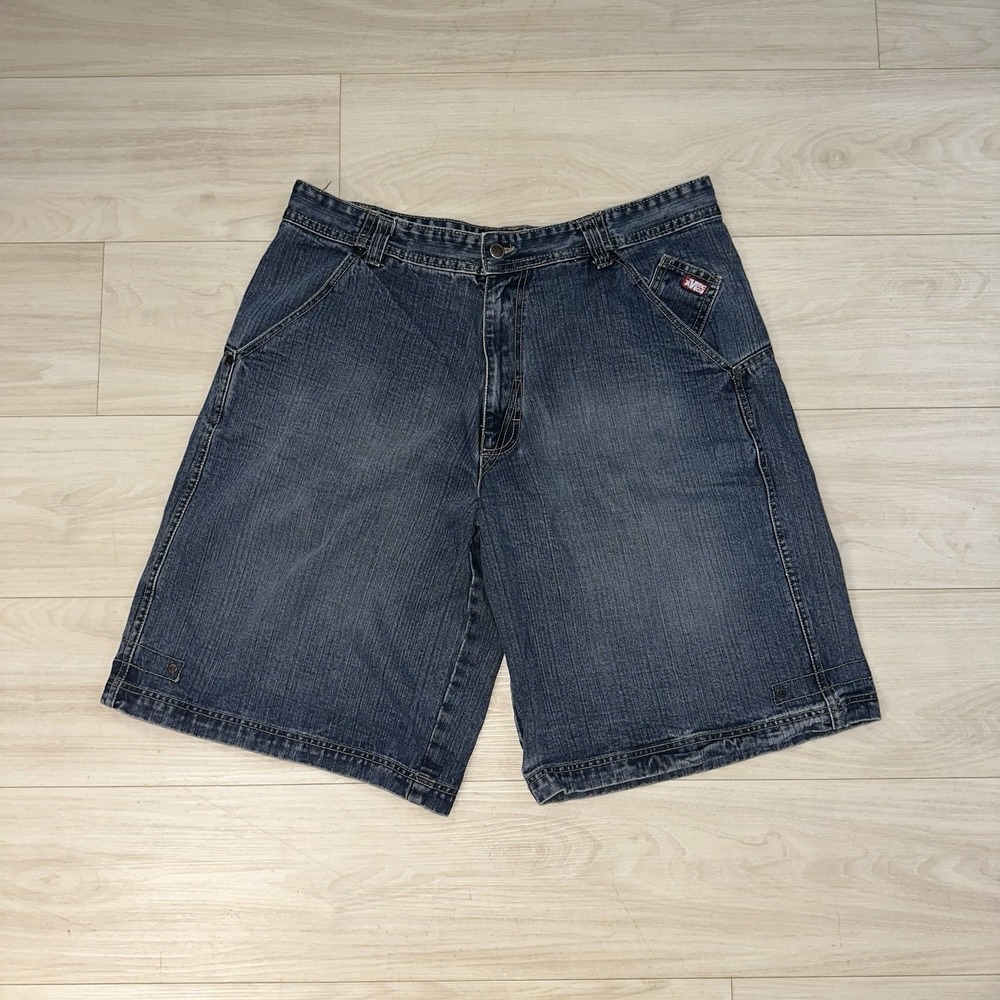 Vintage Mecca Jean Shorts Mens 40 Blue‎ Baggy Jorts Skater Grunge Rap 90s Y2K